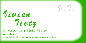 vivien tietz business card